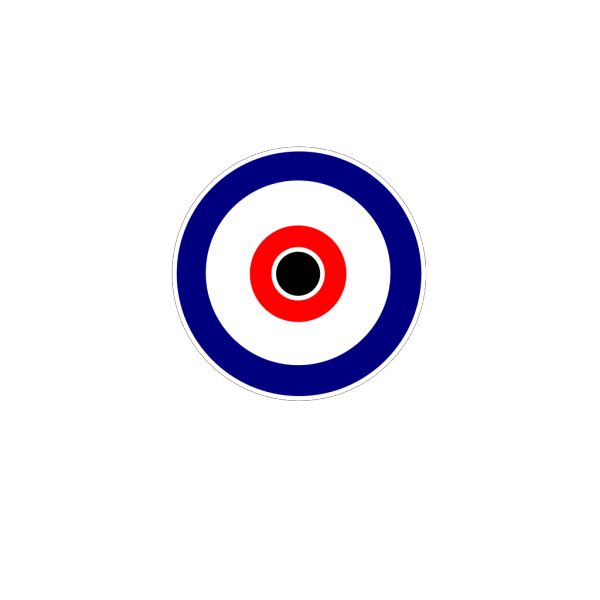 Bullseye Transparent Png (white, black, red, navy)