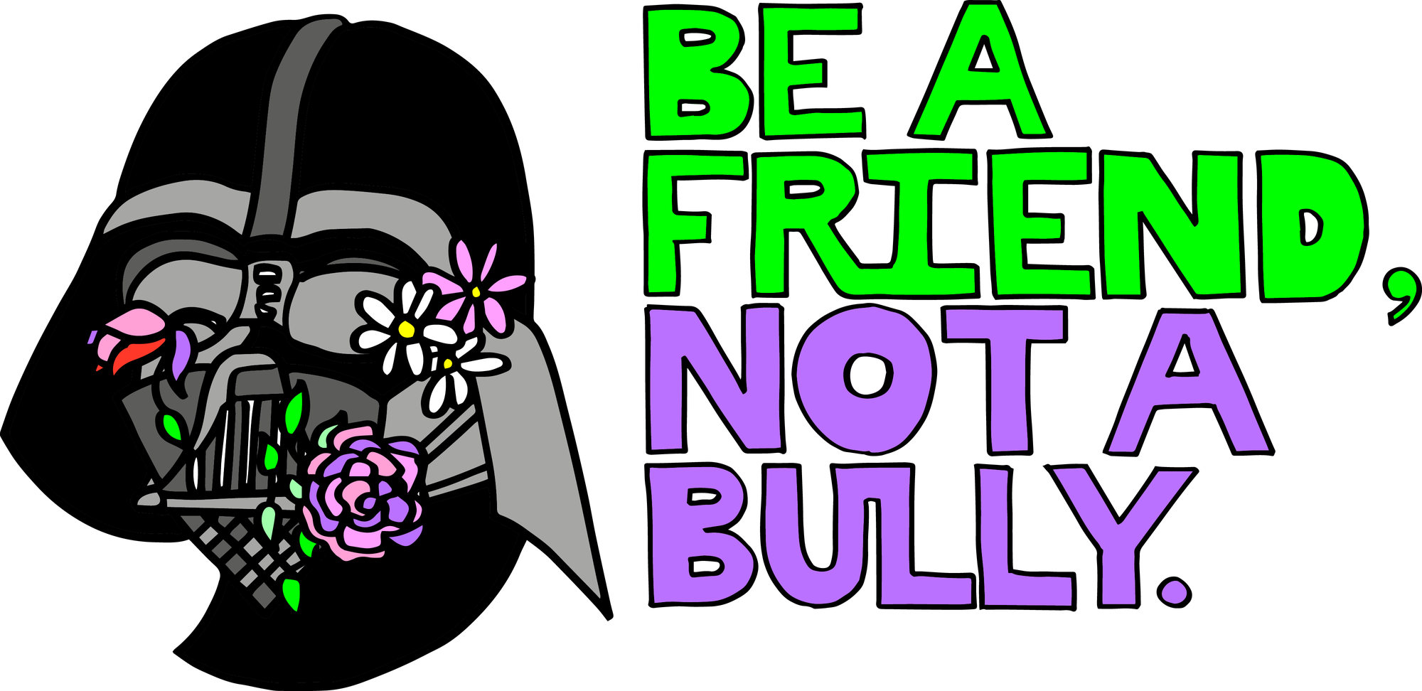 Bully Transparent Background (violet, lime, black, silver)