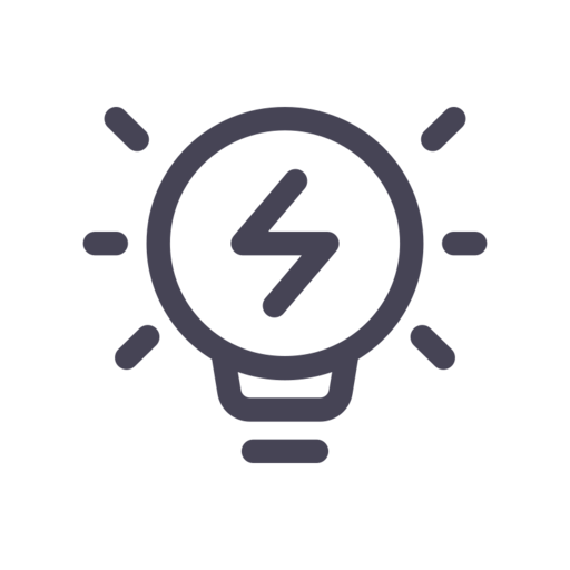 Bulp Lamp On Free Png Icon (black, indigo)