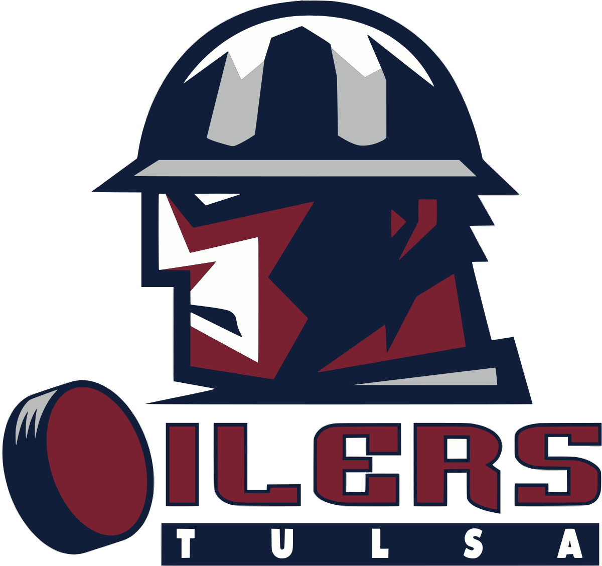 Tulsa Oilers Png Hd (maroon, black, silver, white)