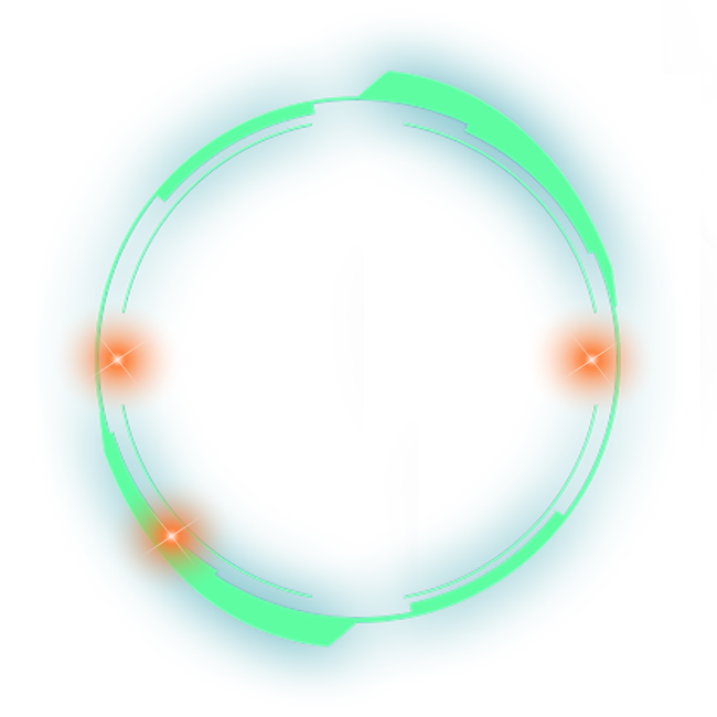 Multicolored Circle Glow Light Effect Png Pic (teal, chocolate, white, mint, silver)