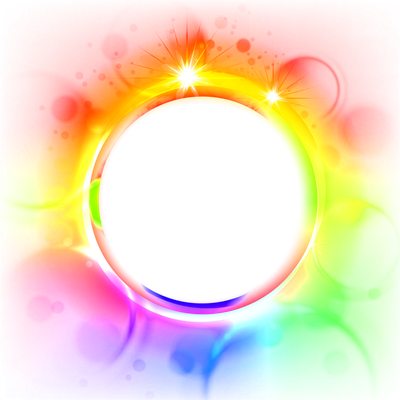 Multicolored Circle Glow Light Effect Png Picture (black, red)