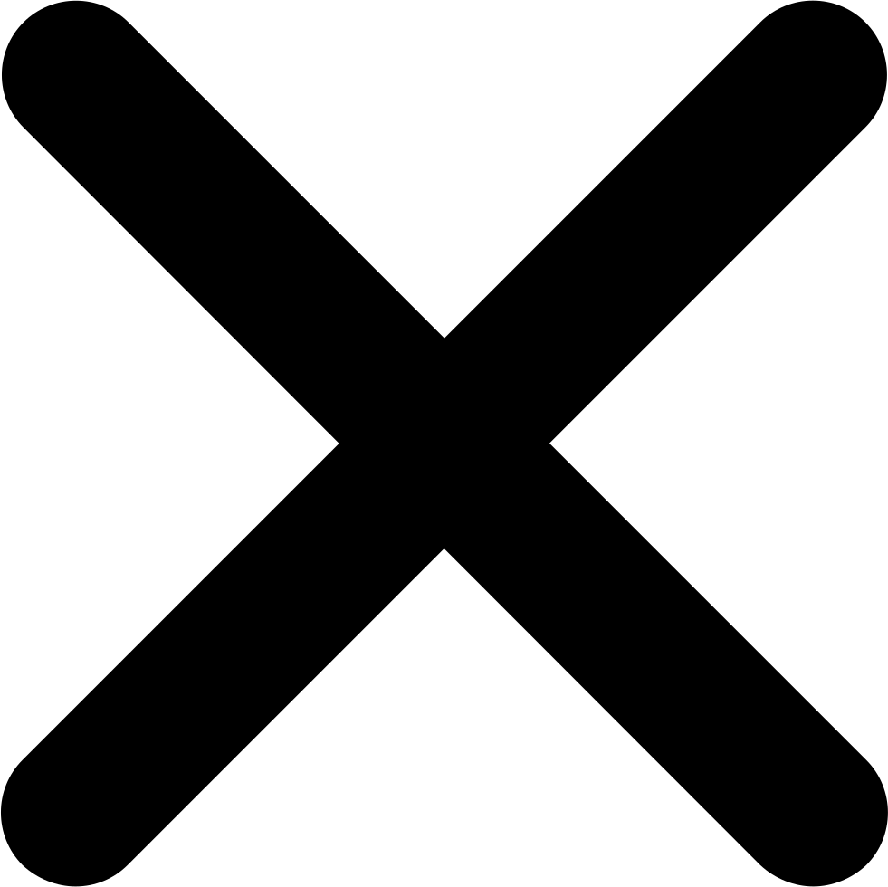 Multiplication Sign Png Hd (white, black)