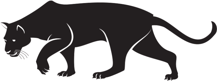 Puma Animal Png Isolated File (black)