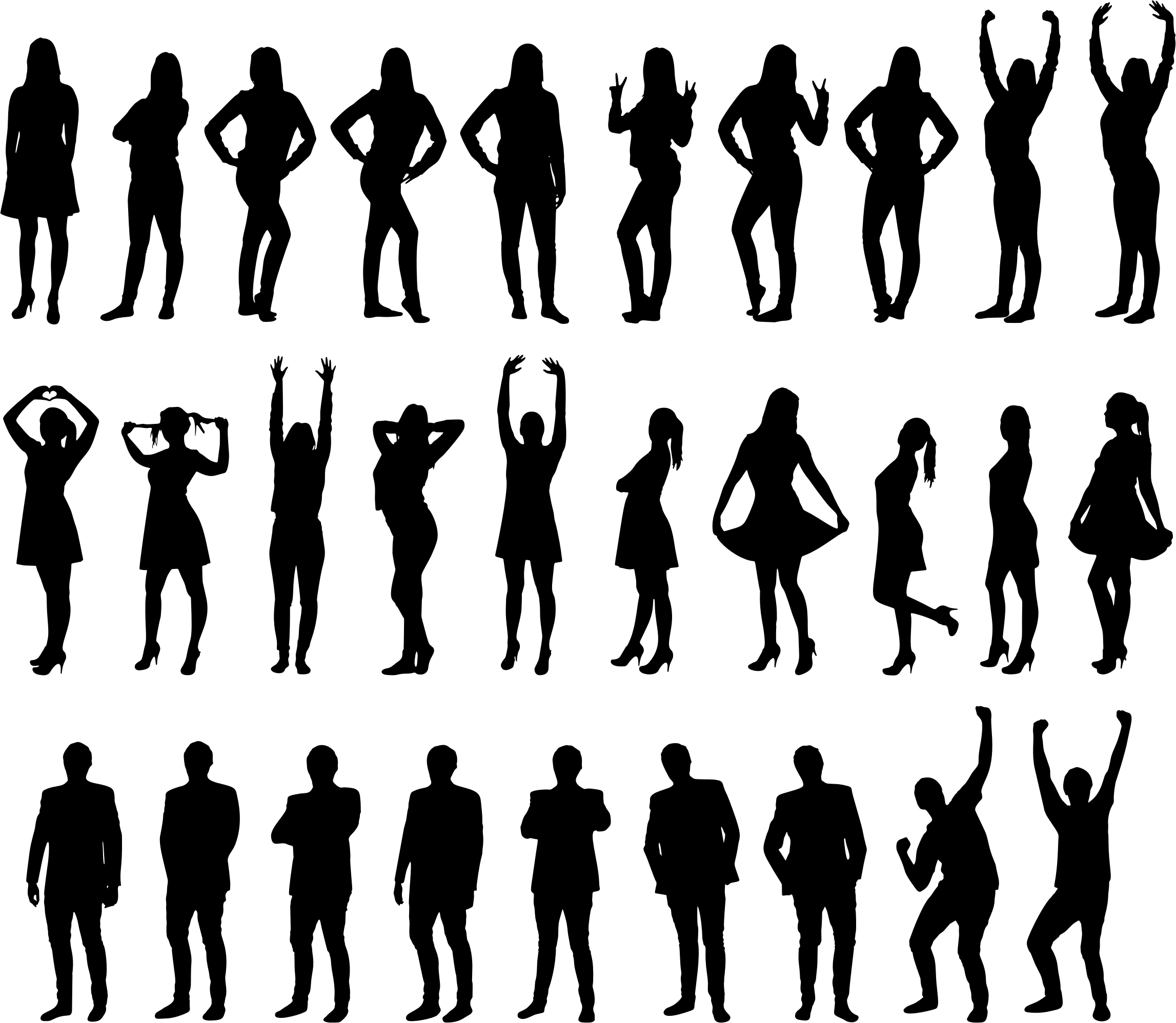 Human Png Image (black)