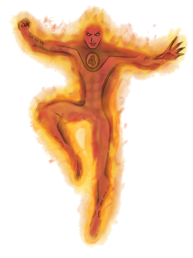 Human Torch Transparent Png (chocolate, black)