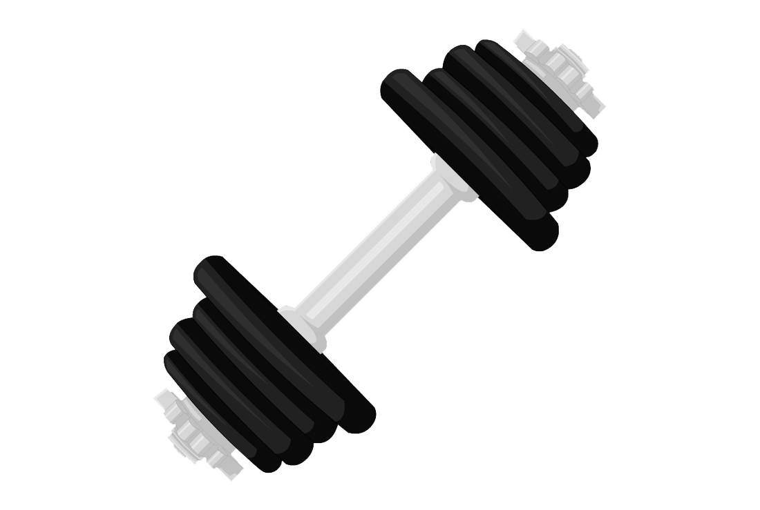 Dumbbell Background Isolated Png (black)