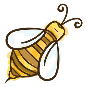 Bumblebee Honey Bee Vector Png Image (white, black, lavender, maroon, chocolate)