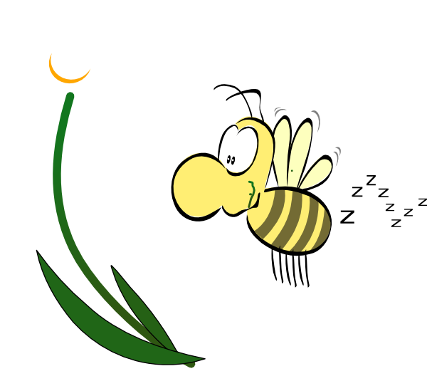 Bumblebee Honey Bee Vector Transparent Background (white, pink, beige, green)