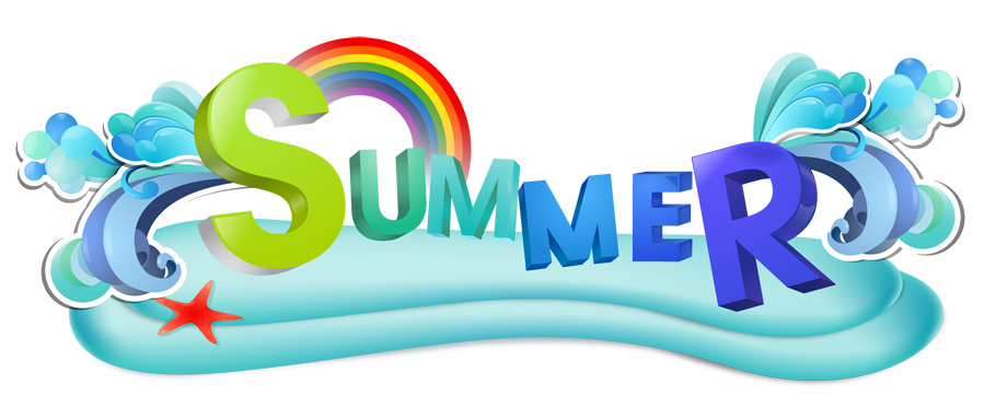 Summer Png Image (teal, white, mint, black, red)