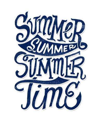 Summertime Png Clipart (black)