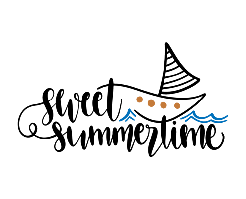 Summertime Png Image (black, lavender, white)