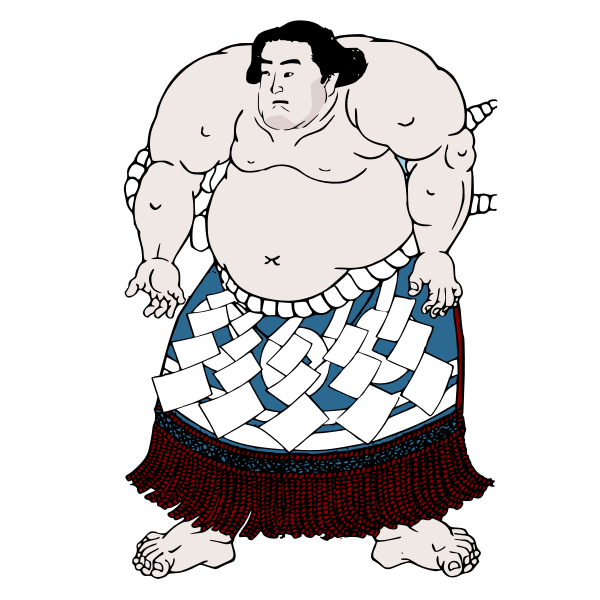 Sumo Fat Png Photo (beige, black, white)