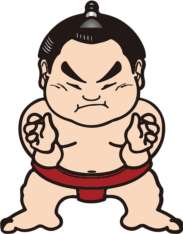 Sumo Japan Png Cutout (black, gray, pink)