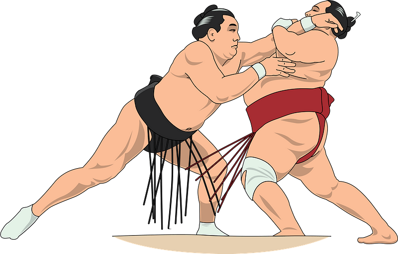 Sumo Japan Png Image (maroon, gray, pink)