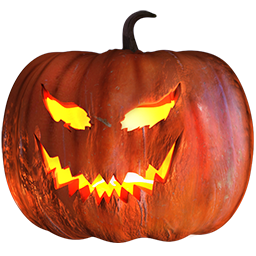 Pumpkin Evil Halloween Free Nobackground Png Icon Download (yellow, black)