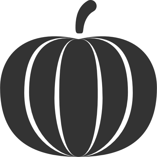 Pumpkin Food Free Png Icon Download (black)