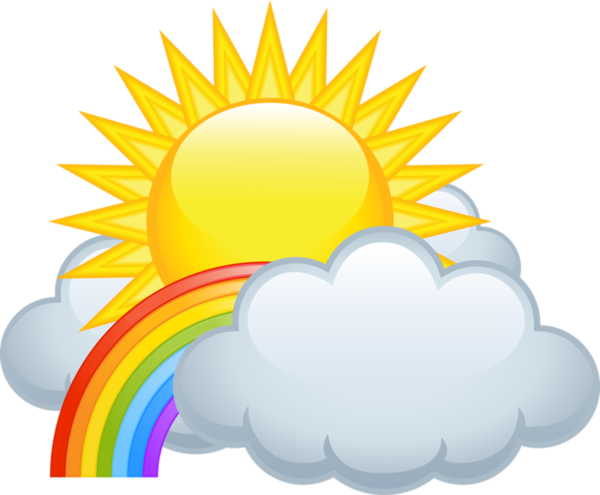 Sun And Cloud Download Png Image (yellow, black, lavender)