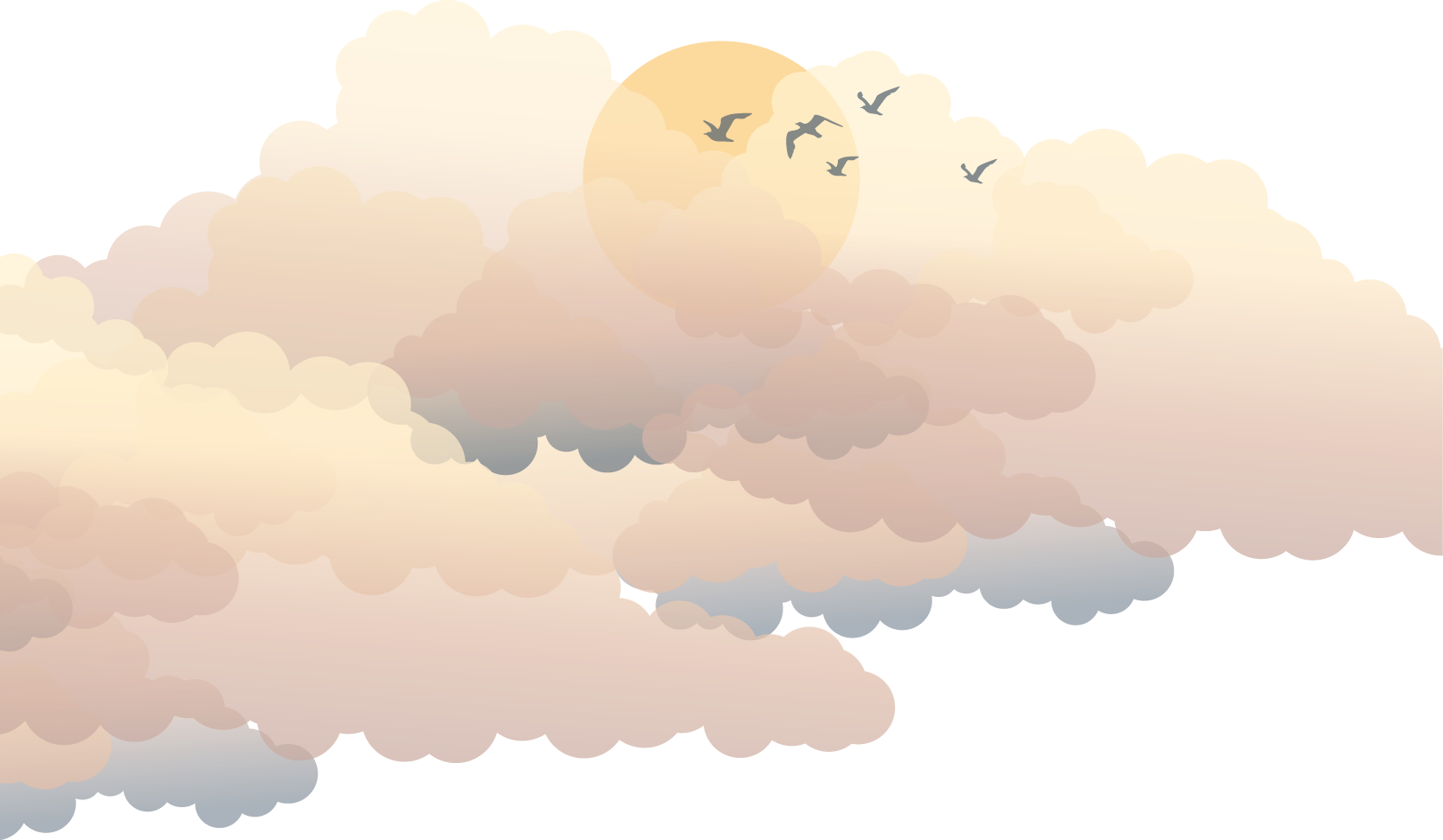 Sun And Cloud Png Background Image (silver, beige, white)