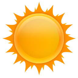 Sun Download Png (black, orange, white)