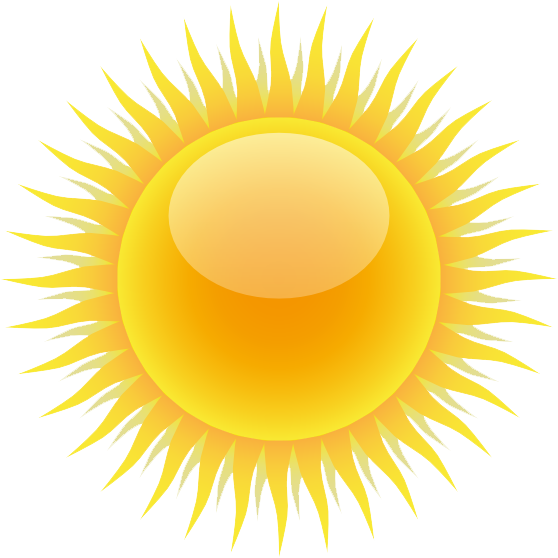 Sun Free Png Image (gold, orange, white)