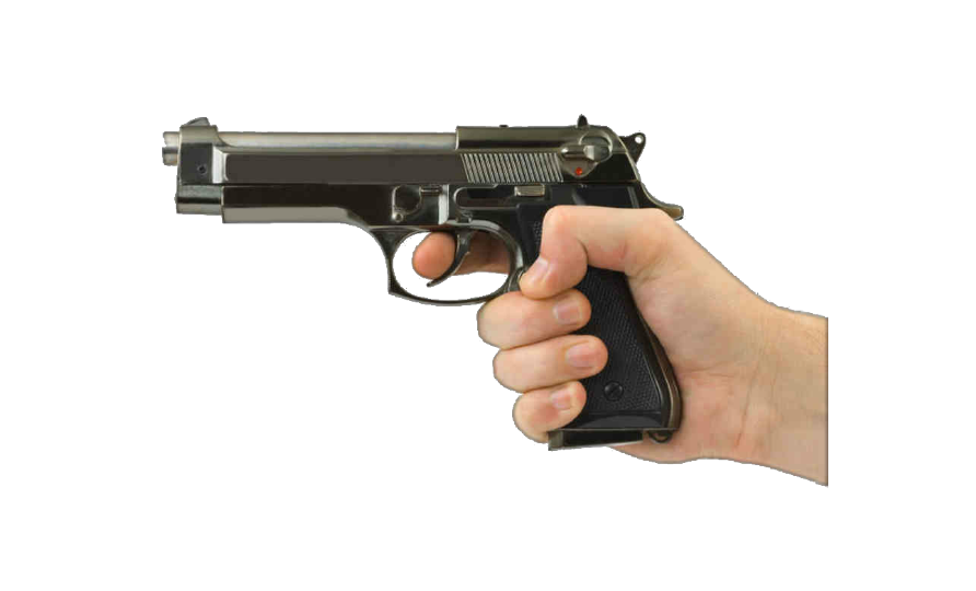 Gun In Hand Png Photos (black, indigo)