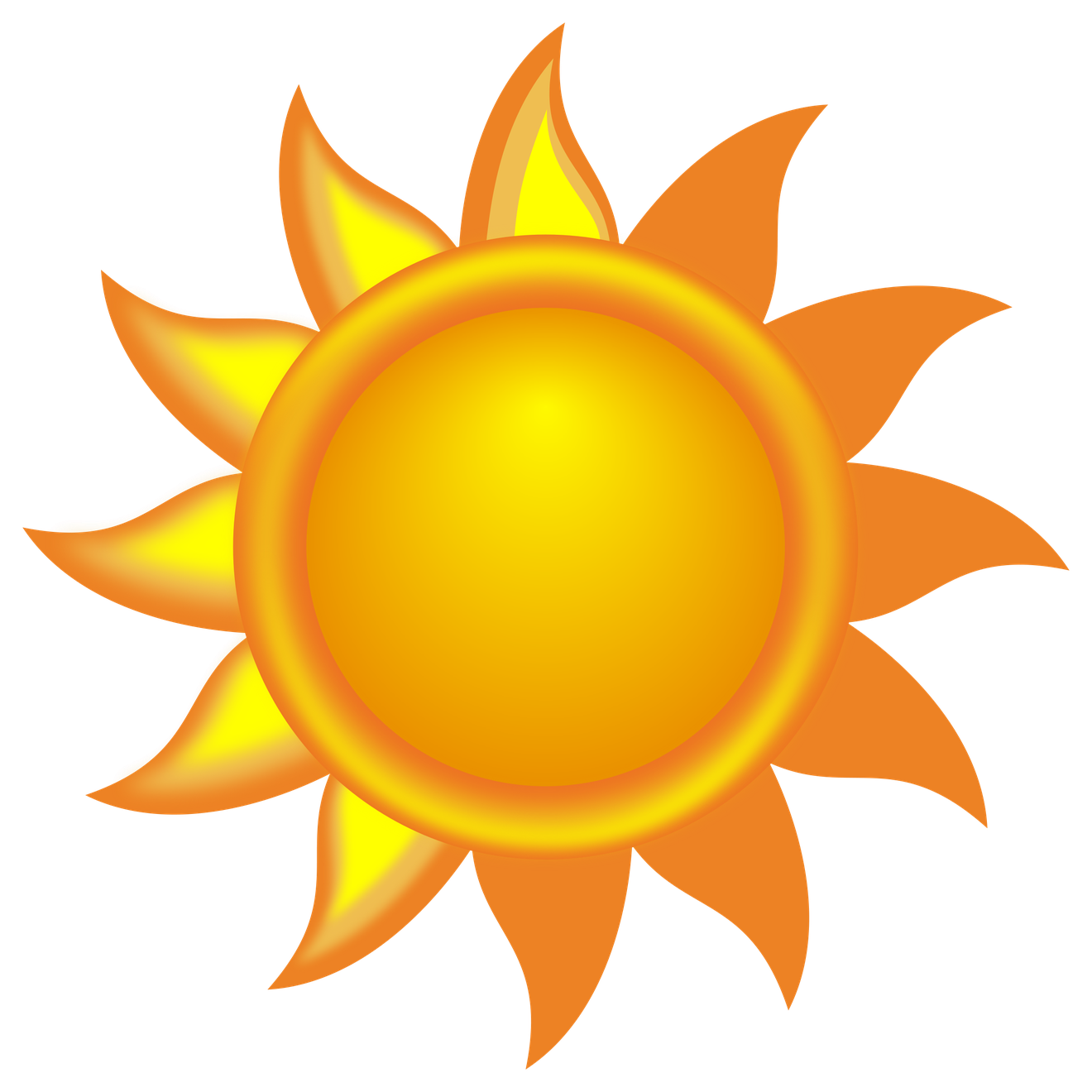 Sun Png (chocolate, black, orange, yellow)