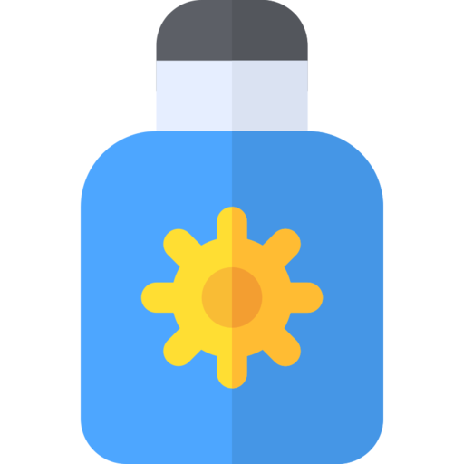 Sun Cream Free Transparent Png Icon Download (black, greenish blue, gold, orange, gray)