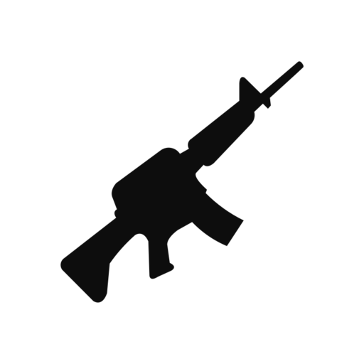 Gun Free Png Icon Download (black)