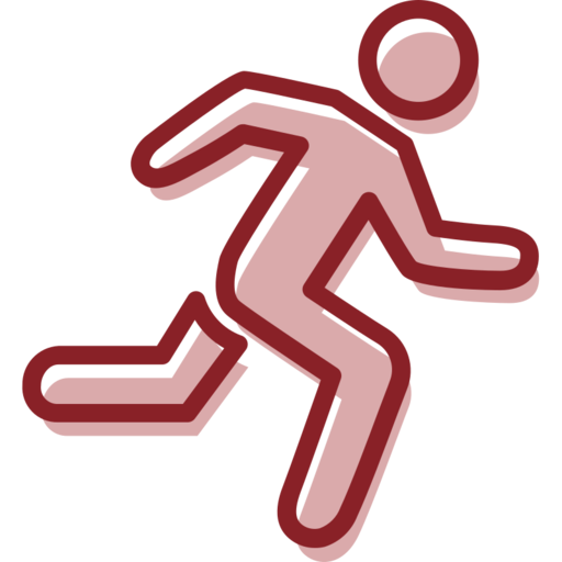 Run Free Png Icon Download (silver, maroon, black)