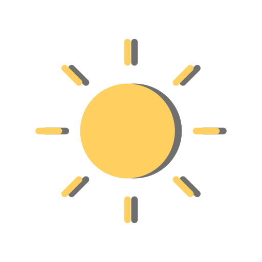 Sun Weather Icon Free Nobackground Png Icon Download (chocolate, gray, salmon, black)