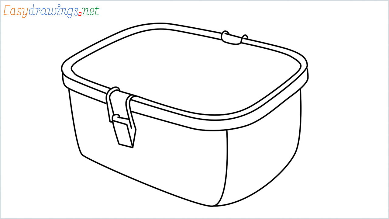 Lunch Box Png Image (gray, green)