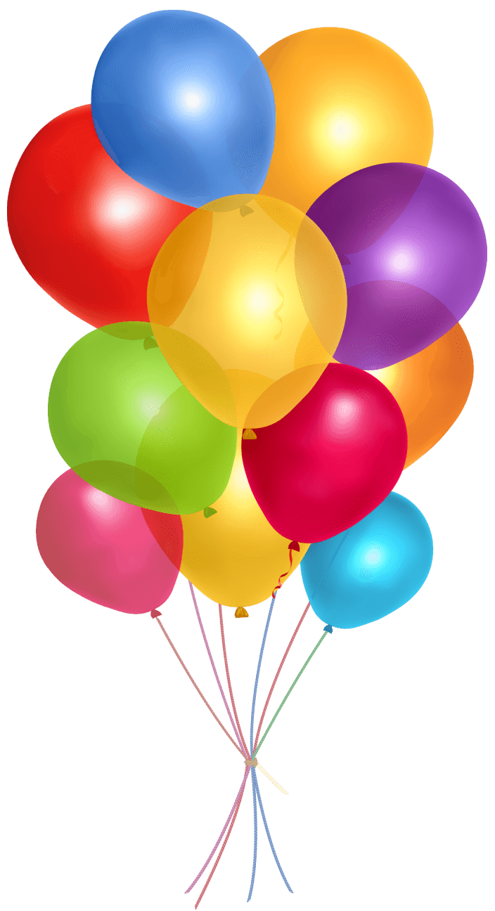 Bunch Of Balloons Png File (black, red)