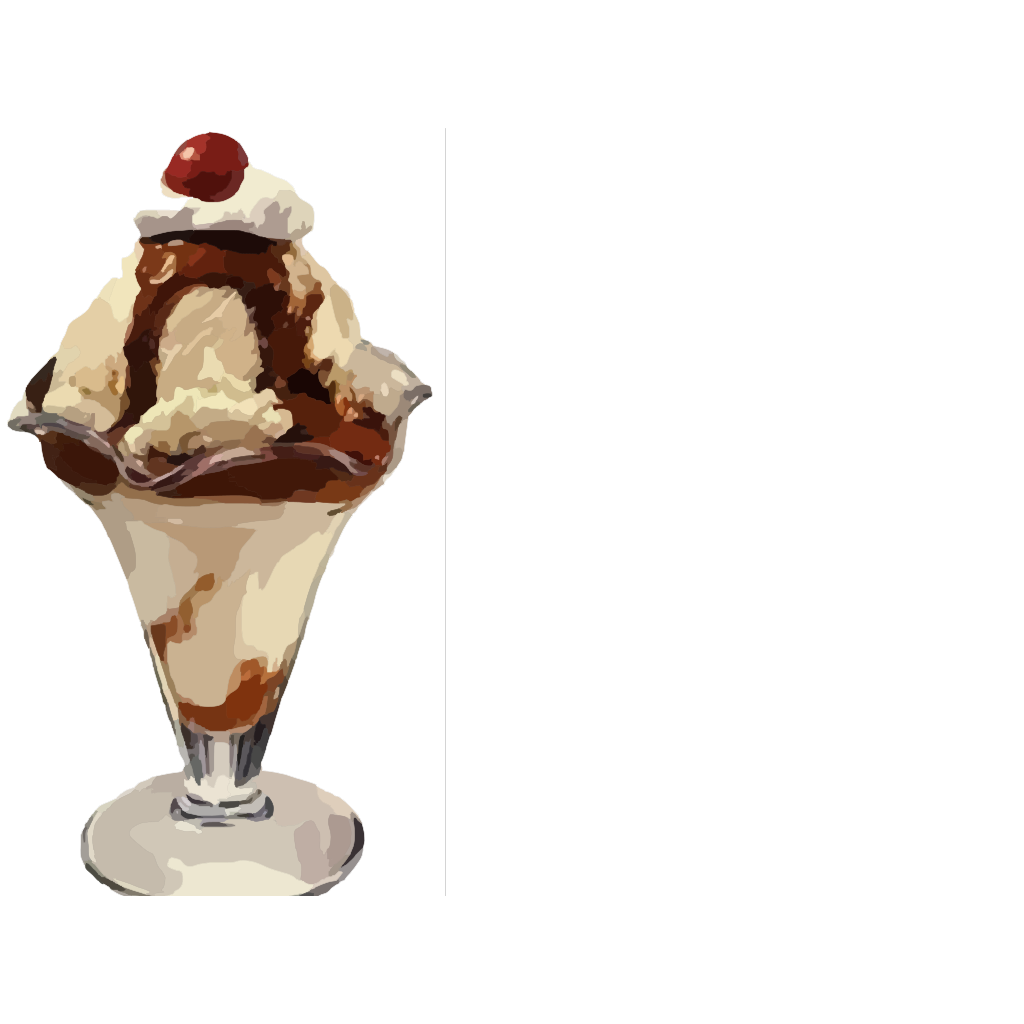 Sundae Png Images (gray, white, black, silver, pink)