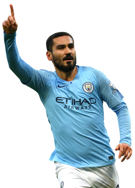 Gundogan Manchester City Png Image (black, white)