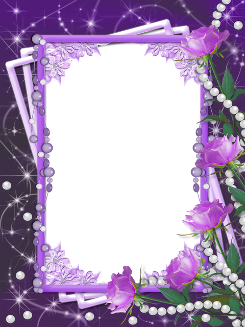 Funeral Frame Transparent Background (indigo, black, violet)