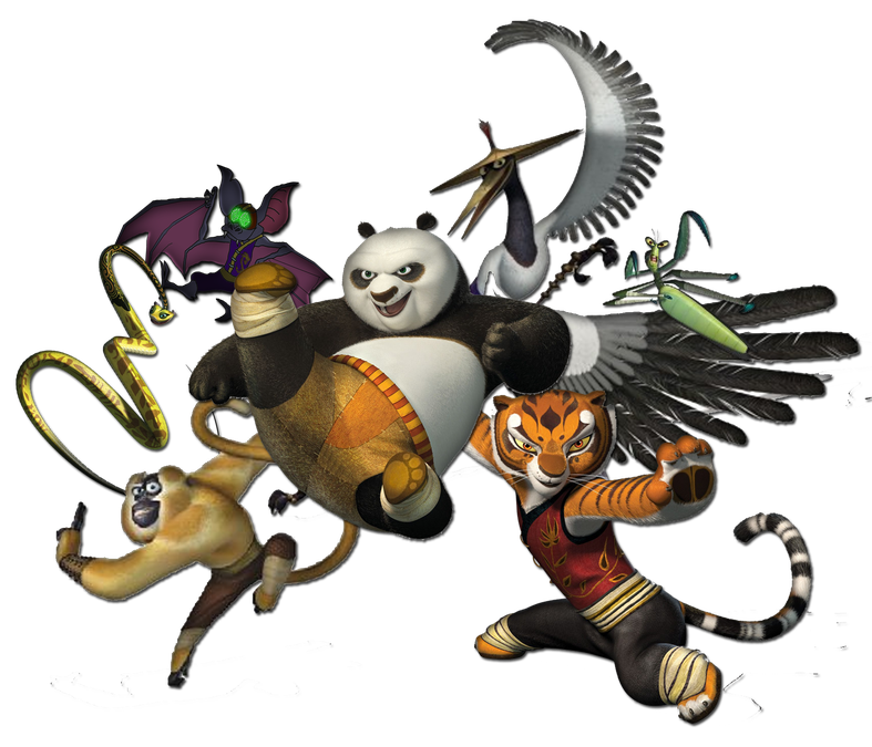 Kung Fu Panda Png Clipart Background (black)