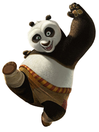 Kung Fu Panda Png Download Image (black)