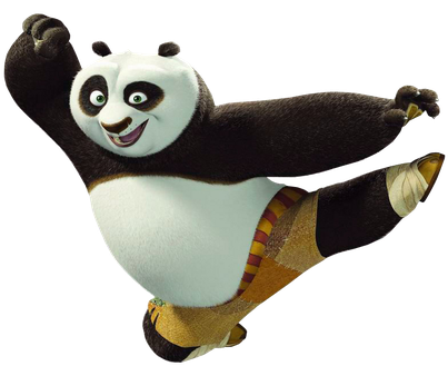 Kung Fu Panda Png Transparent Photo (silver, black)