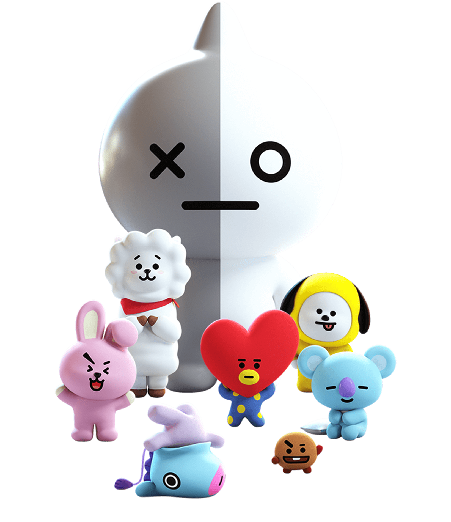 Jungkook Bt21 Png Pic (black, white, lavender)