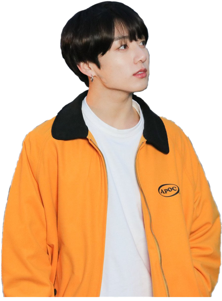 Jungkook Png Background Image (orange, lavender, black, salmon)