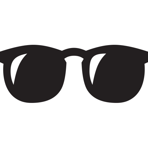 Sunglasses Emoji Png Clipart Background (black)