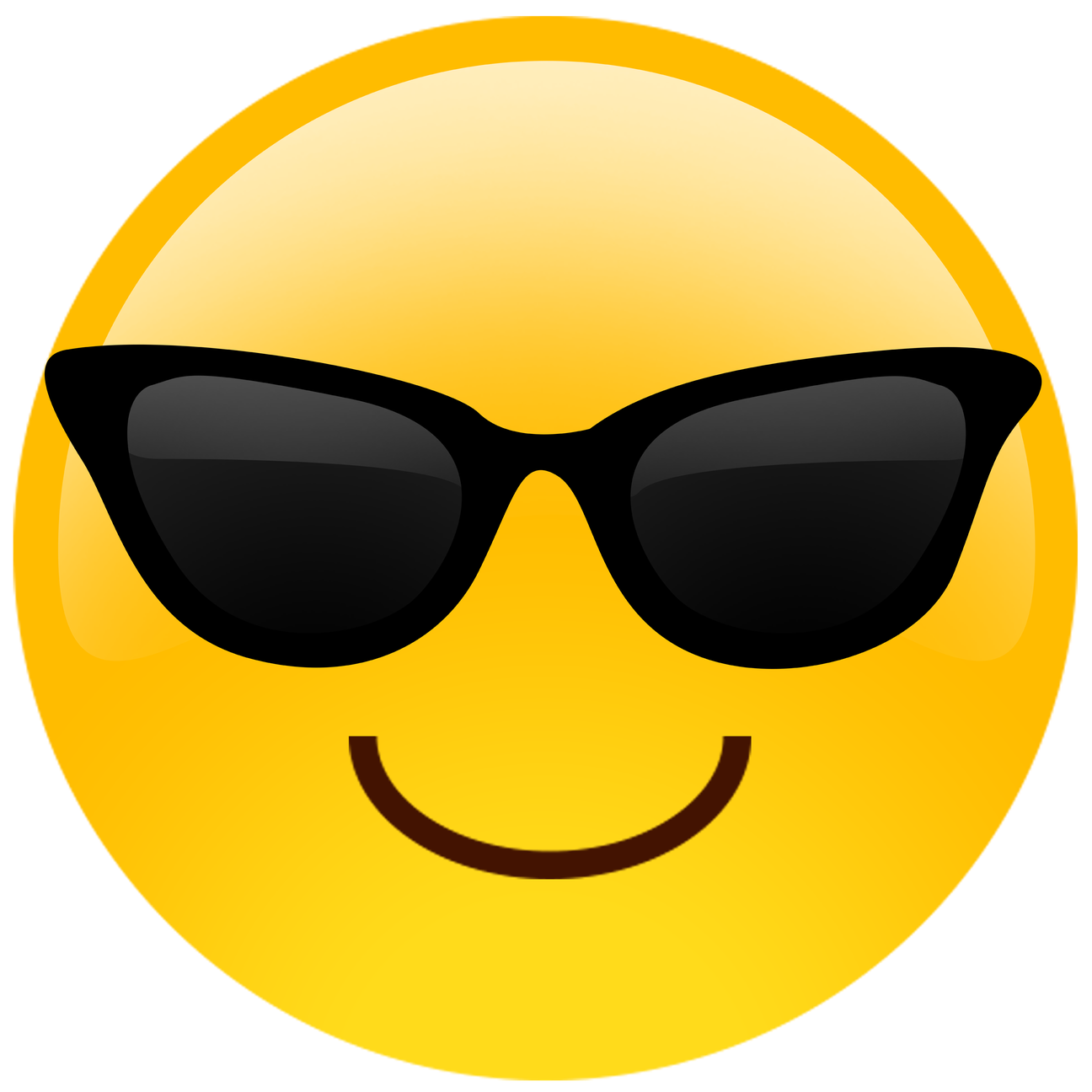 Sunglasses Emoji Png Hd Quality (black, orange, gold)