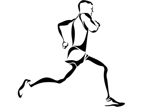 Running Transparent Background (black)