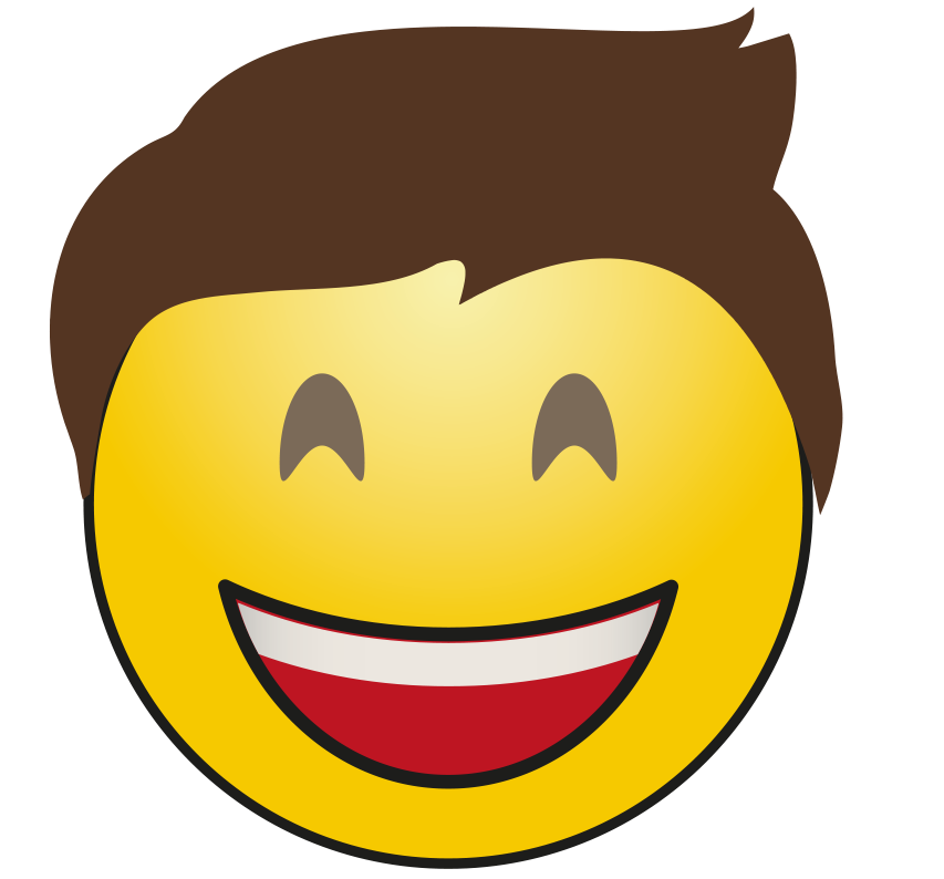 Funny Boy Emoji Png File (black, gold, maroon, gray)