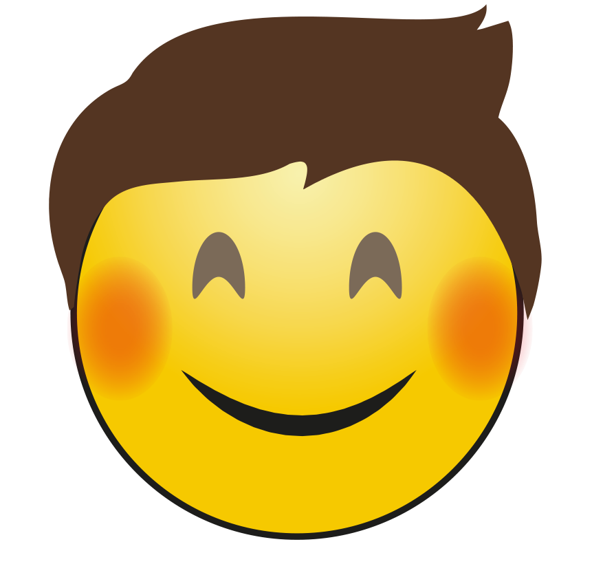 Funny Boy Emoji Png Image (gold, chocolate, gray, black, maroon)