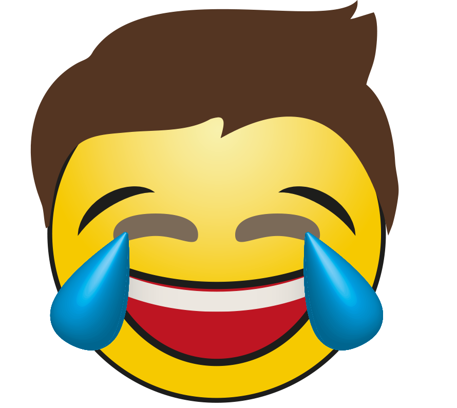 Funny Boy Emoji Png Transparent Image (black, gold, maroon, gray)