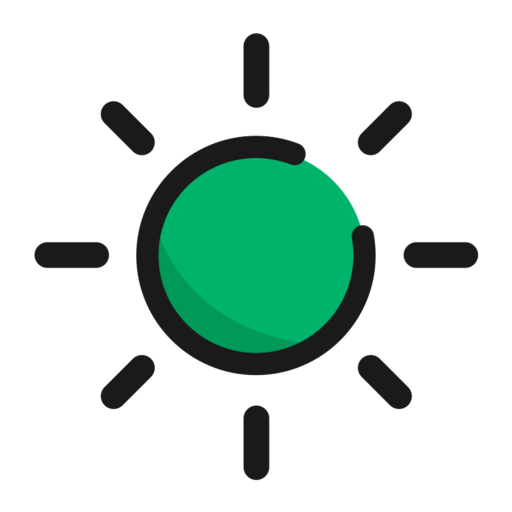 Sunny Free Png Icon (black, teal)