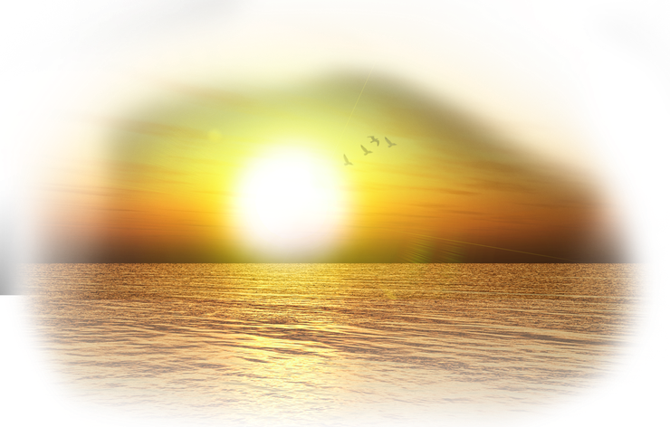 Sunrise Png Background (yellow, black, white)