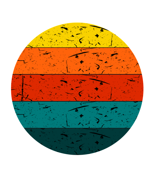 Sunset Png File (teal, black, red, chocolate)